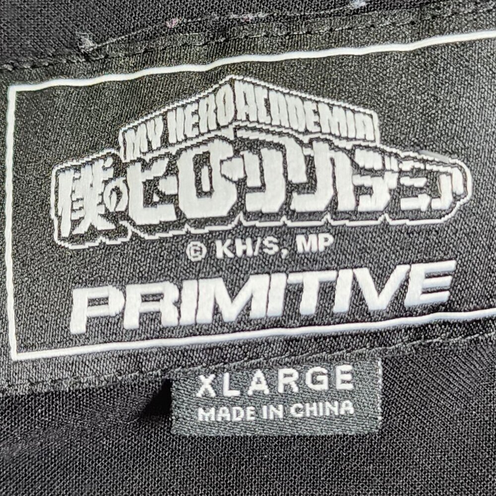 Primitive x My Hero Academia Izuku Black Short Sleeve Shirt, Men's XL - Picture 6 of 10